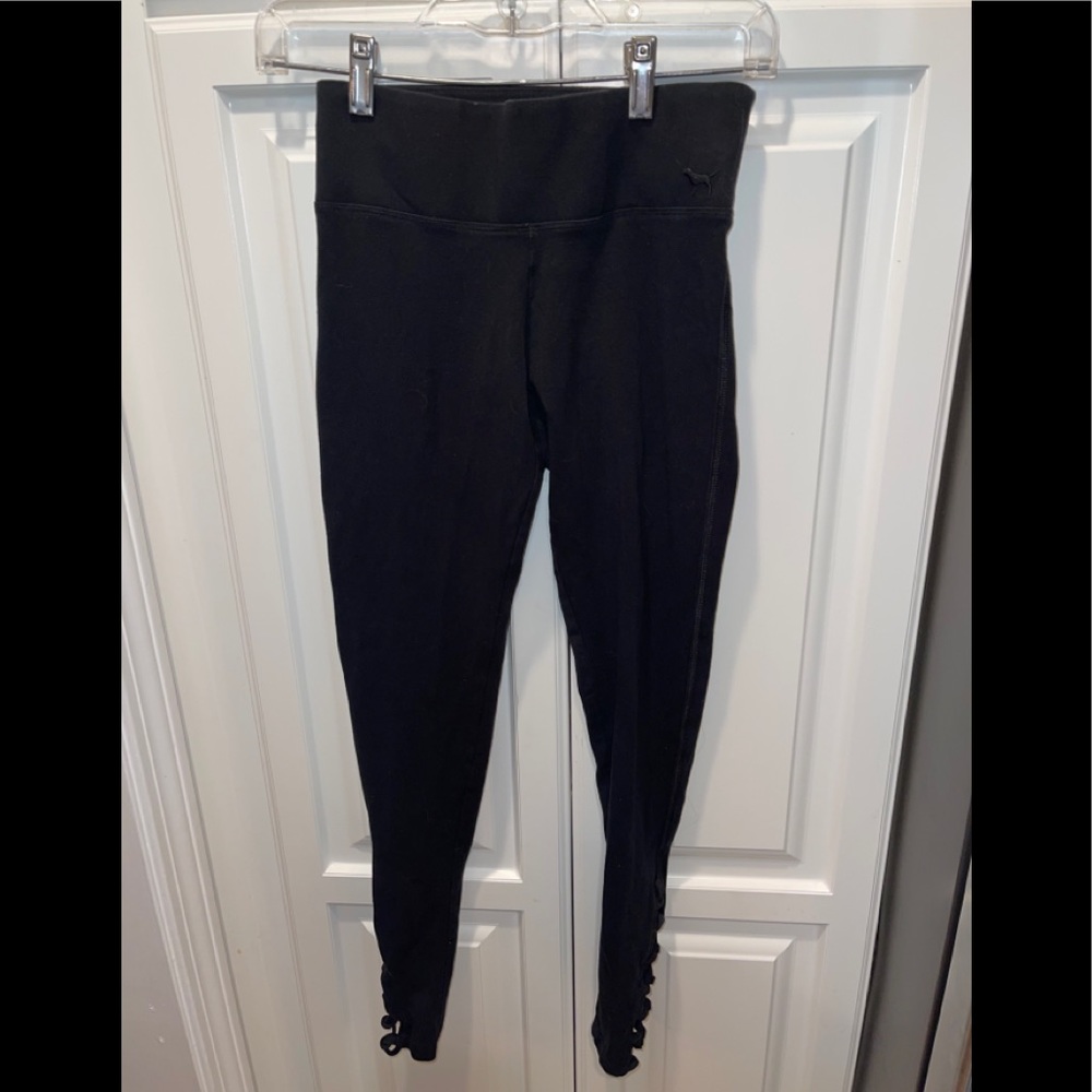 PINK‎ VS cutout leggings sz XS black
